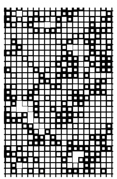 带有正方形的装饰黑色和白色背景 矢量插图 — 图库矢量图片