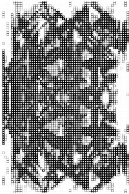 Soyut yüzey. Siyah beyaz pikselli duvar kağıdı