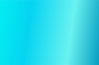 Aqua, Turkuaz, Cyan, Blue Grotto renkleriyle renkli soyut bulanık gradyan. Yumuşak bulanık arkaplan. Grafik tasarım, afiş ve web için odaklanmış vektör illüstrasyon şablonu