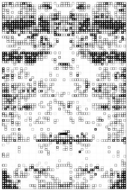 abstract mosaic   black and white background