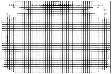 abstract mosaic   black and white background