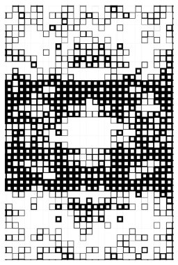 tasarım için soyut siyah ve beyaz geometrik kareler 