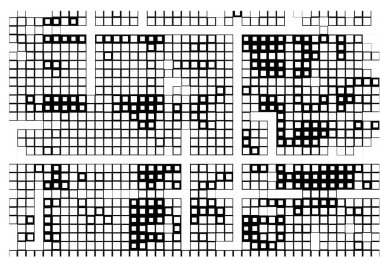 abstract mosaic   black and white background