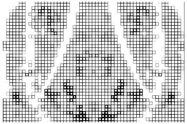 abstract mosaic   black and white background