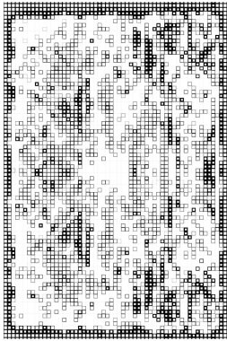 tasarım için soyut siyah ve beyaz geometrik kareler 