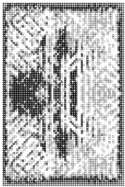 tasarım için soyut siyah ve beyaz geometrik kareler 