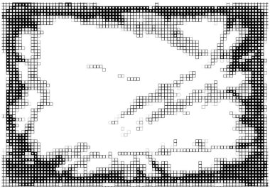 kareli dekoratif siyah beyaz arkaplan, vektör illüstrasyonu