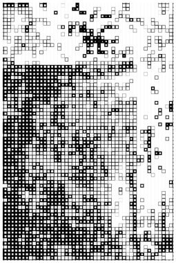 black and white round grunge texture