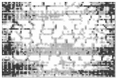 kareli dekoratif siyah beyaz arkaplan, vektör illüstrasyonu