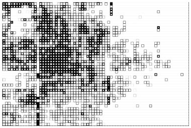 black and white round grunge texture