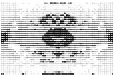 kareli dekoratif siyah beyaz arkaplan, vektör illüstrasyonu