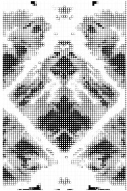 black and white round grunge texture