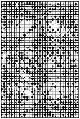 kareli dekoratif siyah beyaz arkaplan, vektör illüstrasyonu