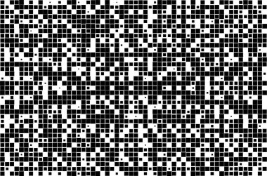 Düz biçimde soyut pikselin kare ızgarası. Vektör çizimi. kare pikseller. Mozaik kavram 