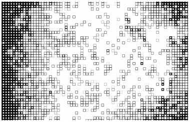 kareli dekoratif siyah beyaz arkaplan, vektör illüstrasyonu