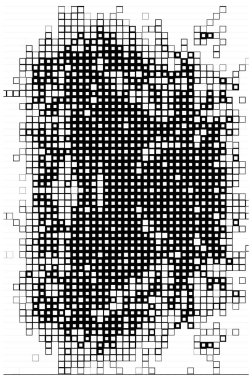 Soyut şablon. Siyah beyaz pikselli duvar kağıdı