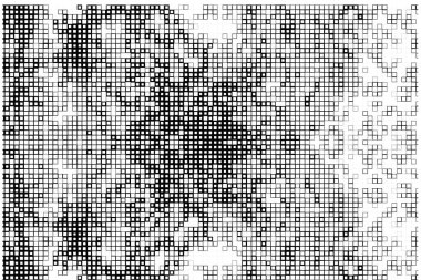 Tasarım ve grafik için soyut geometrik şekiller ve kareler