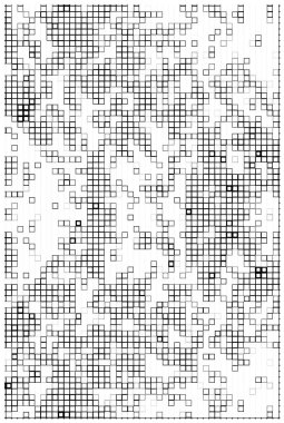 Tasarım ve grafik için soyut geometrik şekiller ve kareler