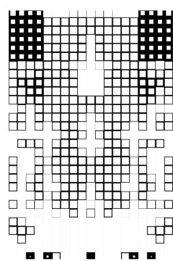geometric black white pattern. vector illustration. seamless background