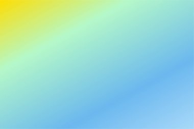 Bebek Mavisi, Turkuaz, Naneli, Altın Renkli Renkli Renkli Soyut Bulanık Gradyan. Yumuşak bulanık arkaplan. Grafik tasarım, afiş ve web için odaklanmış vektör illüstrasyon şablonu