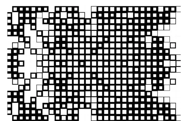 Abstrakta Svarta Och Vita Rutor För Design Geometrisk Prydnad — Stock vektor