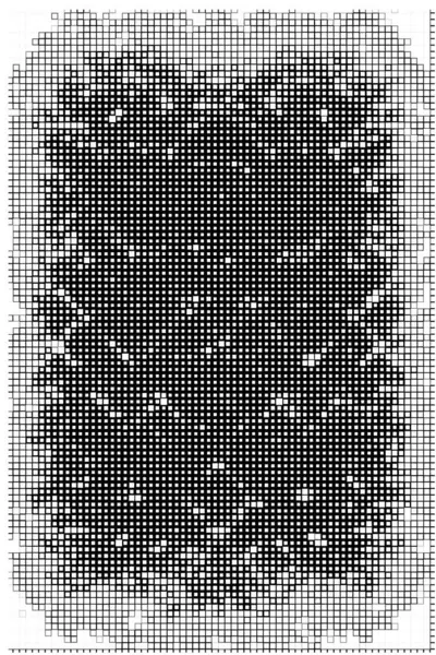 Carrés Géométriques Abstraits Noir Blanc Pour Design — Image vectorielle