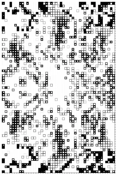 Αφηρημένα Ασπρόμαυρα Γεωμετρικά Τετράγωνα Για Σχεδιασμό — Διανυσματικό Αρχείο