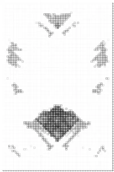 用于设计的抽象黑白几何正方形 — 图库矢量图片
