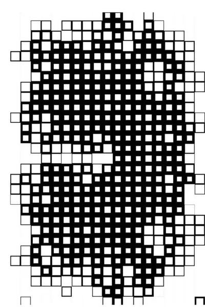 抽象的な表面 黒と白のピクセルが付いている壁紙 — ストックベクタ