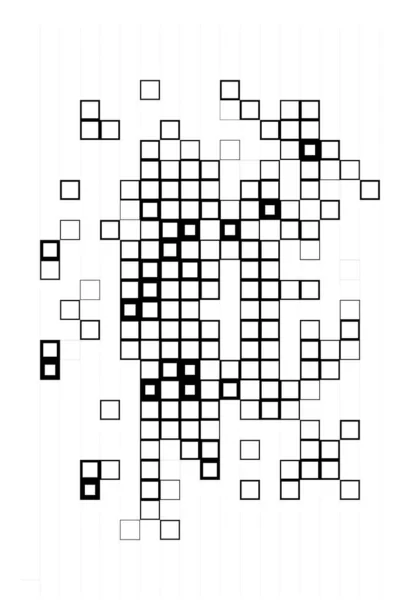 Abstrakcyjna Powierzchnia Tapeta Czarno Białymi Pikselami — Wektor stockowy
