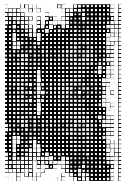 抽象的なテンプレート 黒と白のピクセルが付いている壁紙 — ストックベクタ