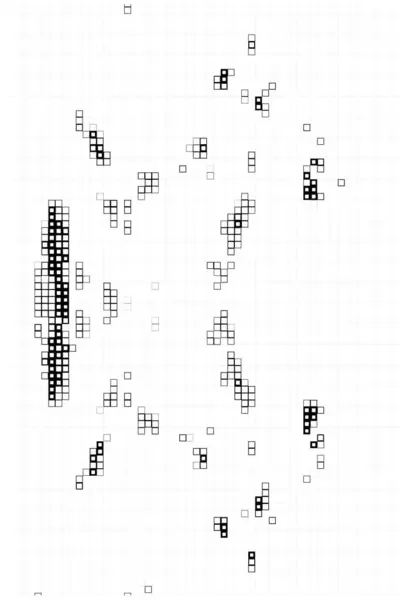 Abstrakte Vorlage Tapete Mit Schwarz Weißen Pixeln — Stockvektor