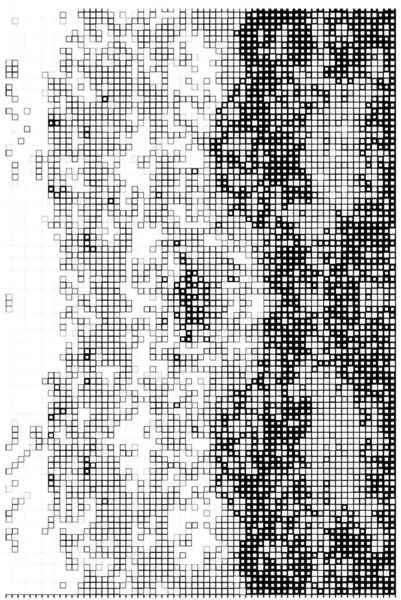 Абстрактные Черно Белые Геометрические Квадраты Дизайна Графики — стоковый вектор