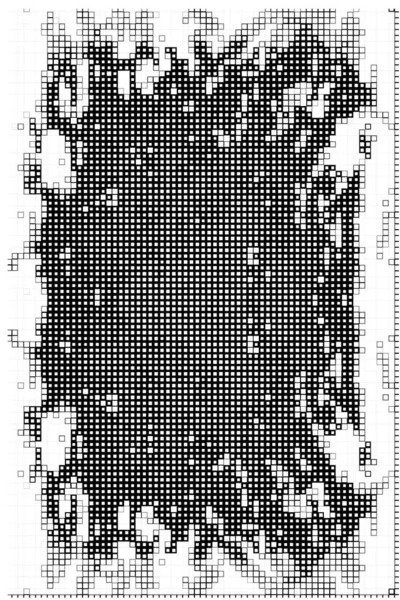 Abstrakte Vorlage Tapete Mit Schwarz Weißen Pixeln — Stockvektor