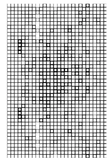 有黑白正方形像素的墙纸 摘要海报 — 图库矢量图片