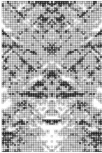 Motif Avec Pixels Carrés Noirs Blancs Poster Abstrait — Image vectorielle