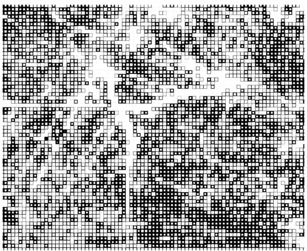 Kopya Alanı Için Soyut Siyah Beyaz Çizim Mozaik Şekilli Arkaplan — Stok Vektör