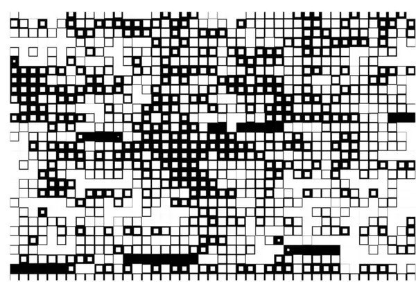 Geometric Black White Pattern Vector Illustration Seamless Background — Stock vektor