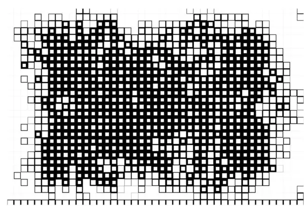 Abstrakcyjna Tapeta Układ Czarno Białymi Pikselami — Wektor stockowy