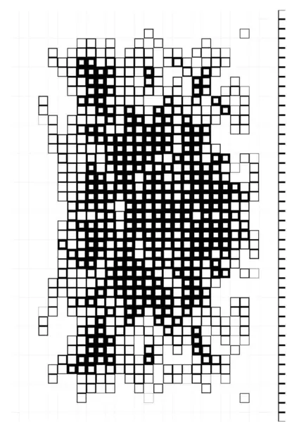 Papier Peint Abstrait Mise Page Avec Pixels Noirs Blancs — Image vectorielle