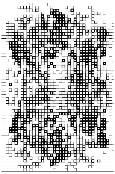 Abstrakte Tapeten Layout Mit Schwarz Weiß Pixeln — Stockvektor