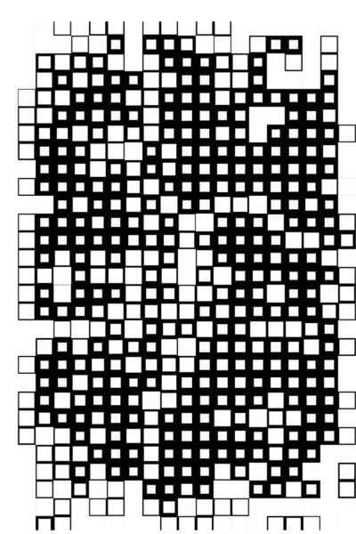 Abstrakcyjna Tapeta Układ Czarno Białymi Pikselami — Wektor stockowy