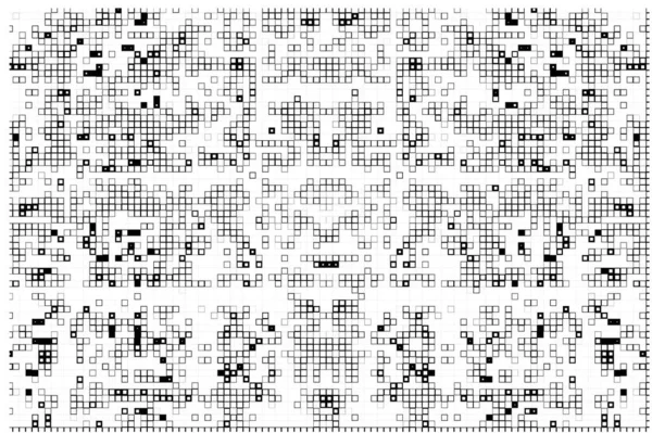 抽象的なベクトル 創造的なグングリー モノクロ テクスチャ 黒と白の背景 — ストックベクタ