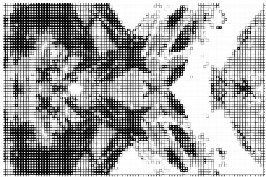 Siyah ve beyaz tonların efektini de içeren tek renkli soyut doku