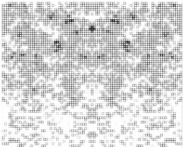 siyah ve beyaz tonların efektlerini de içeren tek renkli soyut desen