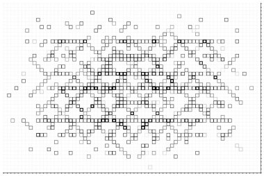 Siyah ve beyaz kareler ve pikseller. soyut arkaplan