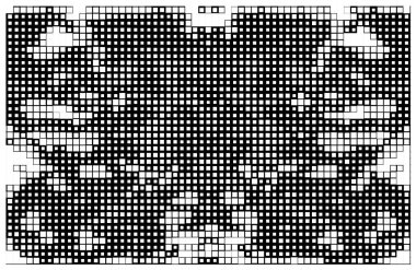 siyah ve beyaz tonların efektlerini de içeren tek renkli soyut desen