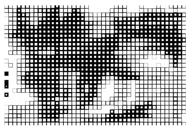 抽象的なグングリーモノクロブラックとホワイトベクターテクスチャの背景 — ストックベクタ
