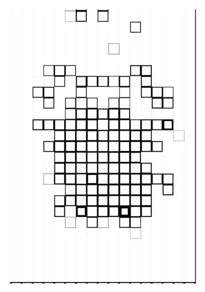 抽象的なベクトル グングリー モノクロ テクスチャ 黒と白の背景 — ストックベクタ
