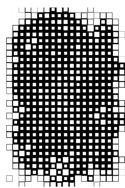 Flyer Créatif Abstrait Papier Peint Avec Pixels Noirs Blancs — Image vectorielle
